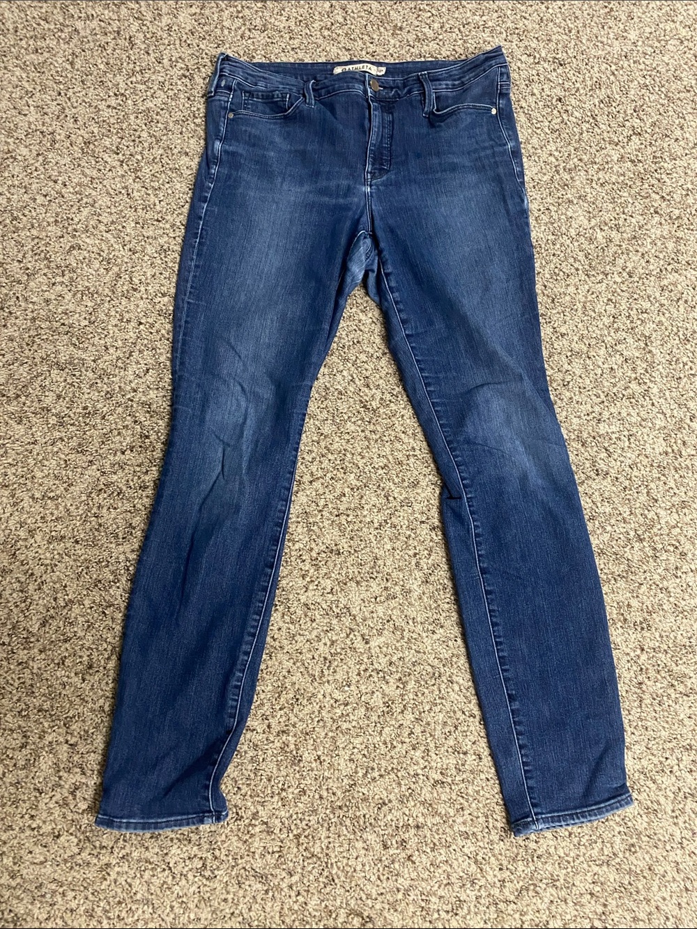 Athleta Blue Stretch Sculptek Skinny Jeans